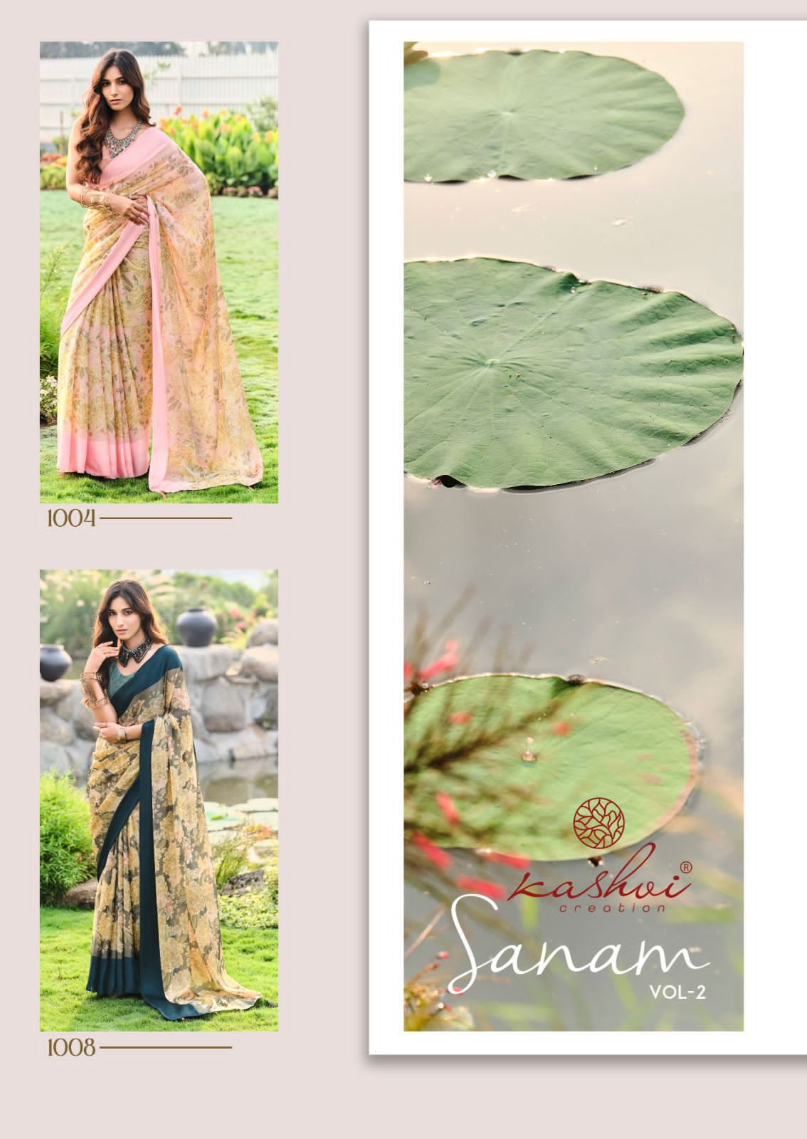 Sanam Vol 2 By Kashvi Printed Chiffon Sarees Wholesale Market In Surat